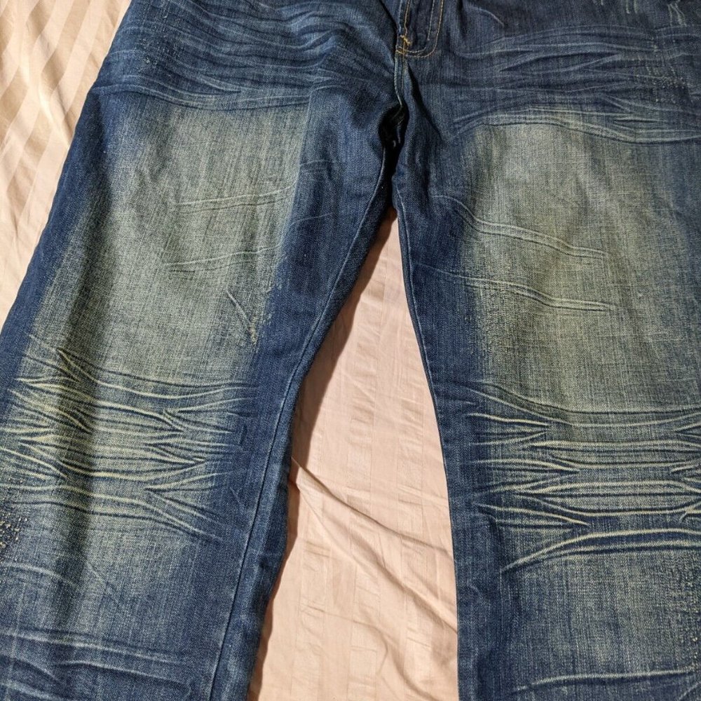 Stone Touch Mens HIP HOP jeans size 42 X 32 Designer